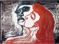 Hombre y mujer i 1905 Edvard Munch